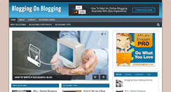 Desktop Screenshot of bloggingonblogging.com
